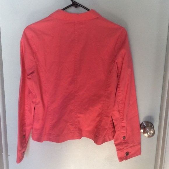 Talbots Pink Blazer Jacket size 10 petite cotton - Picture 6 of 6